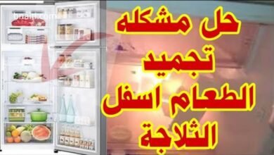 تجميد الأكل في الثلاجة من الأسفل